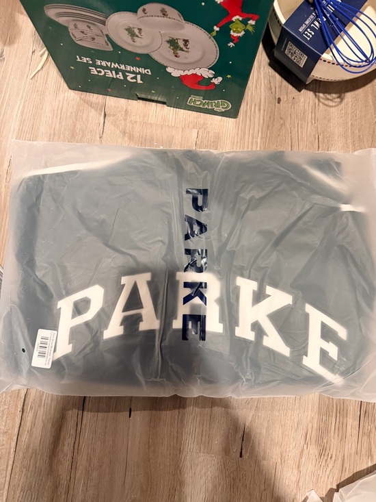 Parke Tops - Parke green sweatshirt with White Lettering
